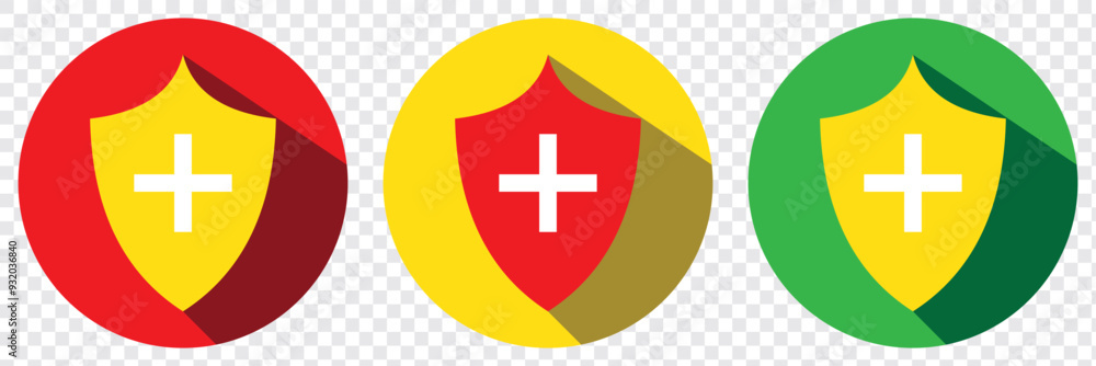 Poster medieval shield of knight with cross. design elements. vector. eps 10.