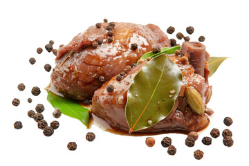 Traditional Adobo Cuisine Isolated On Transparent Background