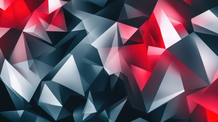 Obraz premium Dynamic abstract gradient background with angular, fragmented patterns against a dark charcoal backdrop