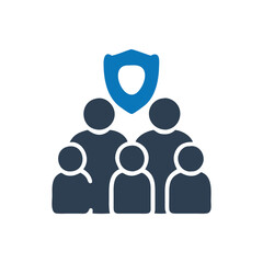 Family Security Protection Vector Icon