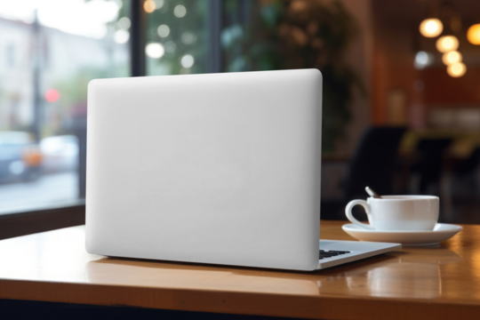 Laptop case png mockup, transparent design