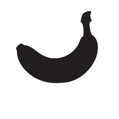 A banana silhouette vector art illustration