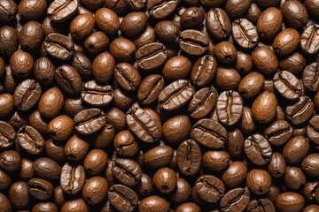 Obraz premium coffee beans isolated on white background