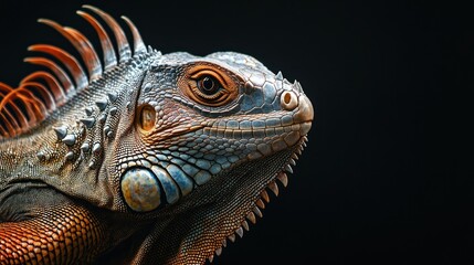 Fototapeta premium Close-up of a Green Iguana