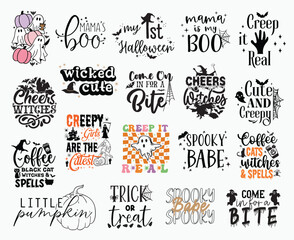 Halloween Set, Halloween T-shirt Design, Halloween SVG Design, Ghost Design, Halloween Shirt, Halloween Cat Shirt, Retro Halloween shirt Design, Spooky Season, Funny Halloween, Hippie Shirt,