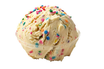 Vanilla Funfetti Cookie Recipe Isolated On Transparent Background