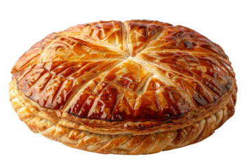 Galette des Rois Delight Isolated On Transparent Background