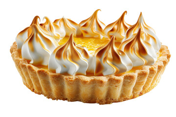 Lemon Meringue Pie - Tangy Delight Isolated On Transparent Background
