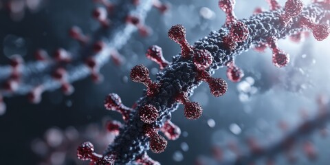 Tracing genetic and environmental regulation of immune response, 3D illustration