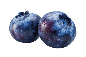 Obraz premium Bursting Blueberry Bliss Isolated On Transparent Background