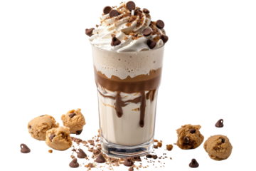 Fresh Cookie Dough Display Isolated On Transparent Background