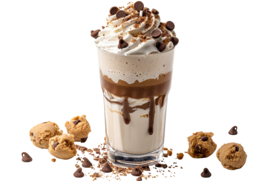 Fresh Cookie Dough Display Isolated On Transparent Background