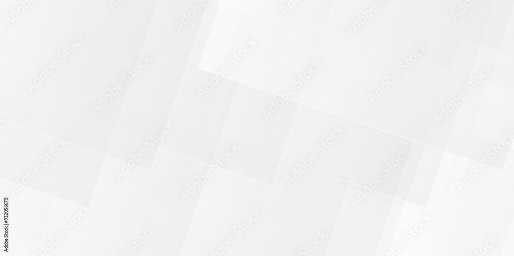 Wall mural white triangle square pattern. geometric business presentation digital minimal wave line. white diam