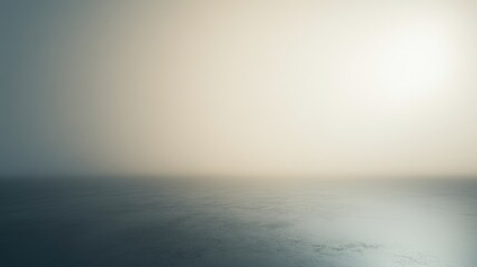 Tranquil Foggy Horizon with Serene Waters