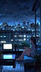Man and woman with tablets