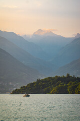 Sonnenuntergang am Comer See