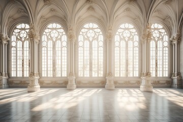 Obraz premium Grand hall with arches and pillars best design