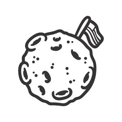 space icons collection. vector illustration