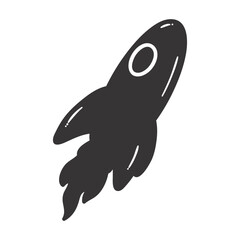 Fototapeta premium Space icon silhouette. vector illustration