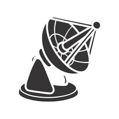 Space icon silhouette. vector illustration