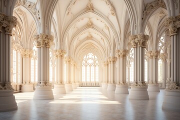 Obraz premium Grand hall with arches and pillars best design picture