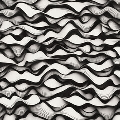 Dynamic and abstract pattern with white and black lines creating a beautiful effect wallpaper