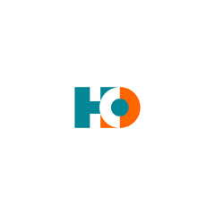 H logo letter, C logo simple monogram vector