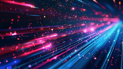 Obraz premium Abstract Neon Lightscape