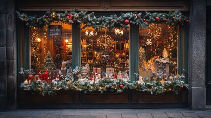 Christmas tree with candles and decorations