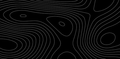 Abstract light pattern Vector illustration. Topographic map background concept. Vibrant neon lights pulsating patterns. Colorful topography contour lines isolated on black background.	