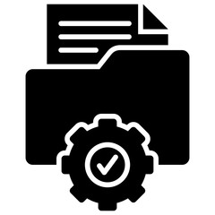 Fototapeta premium Data Management Icon