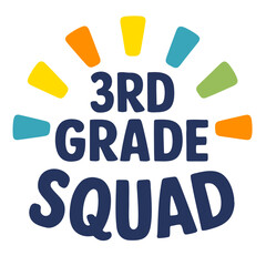 A young girl with brown hair and glasses, wearing a blue shirt, smiling and holding a sign that says 