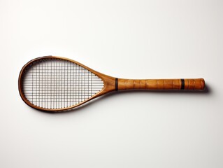 Vintage Wooden Tennis Racket: A Classic Sport Equipment