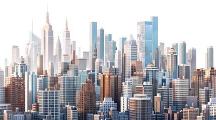 Naklejka premium Modern Skyscraper Cityscape