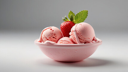 A sweety Icecream with white background 