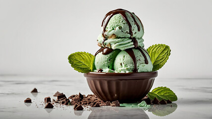 A sweety Icecream with white background 