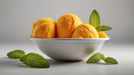 A sweety Icecream with white background 
