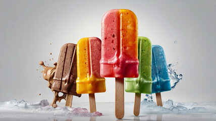 A sweety Icecream with white background 