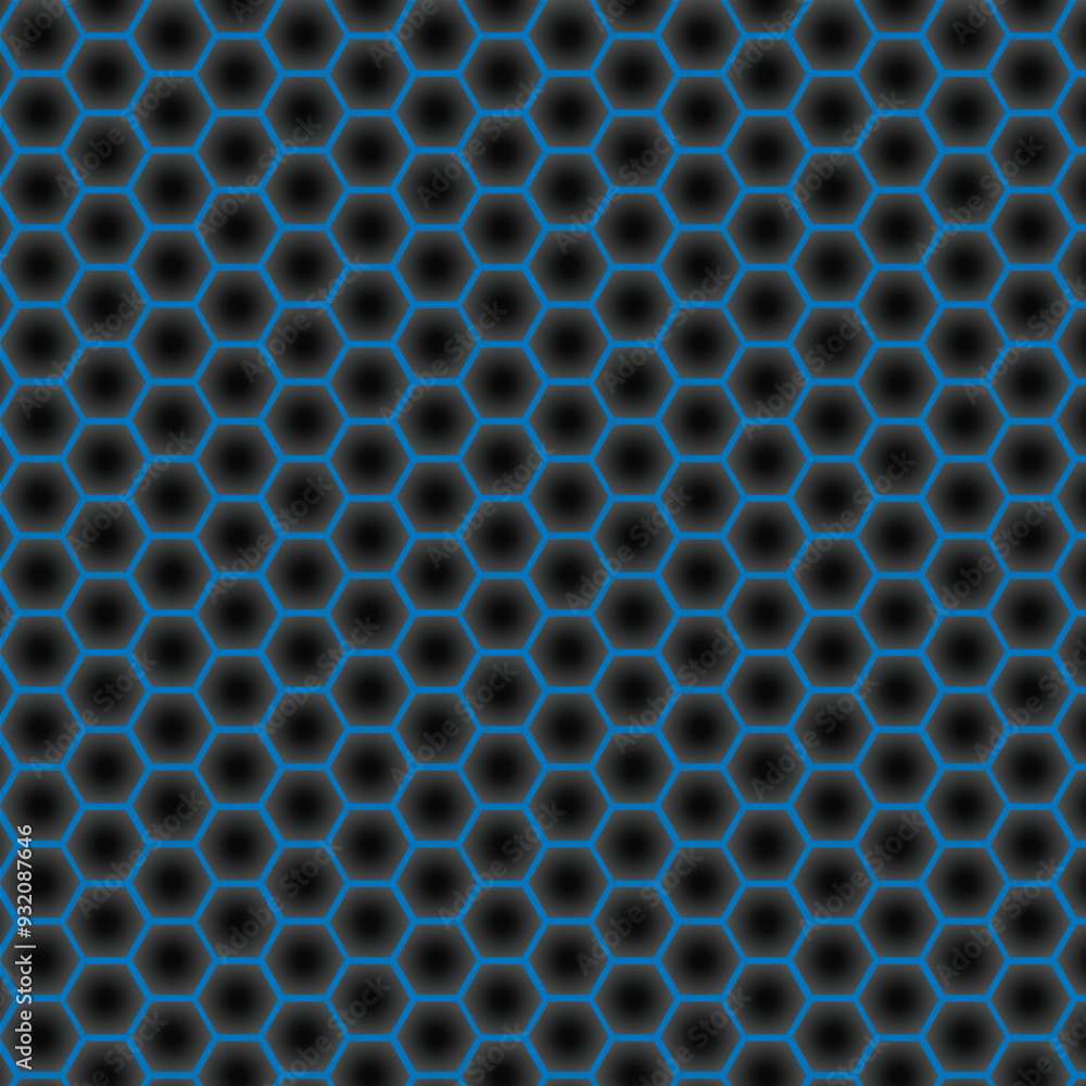 Poster patterned cube background hexagonal shape. abstract impossible. completely seamless. geometric 3d ve