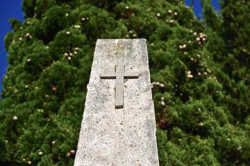 old stone cross