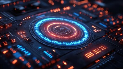 Technology brochure featuring innovative products, with sleek design and modern typography