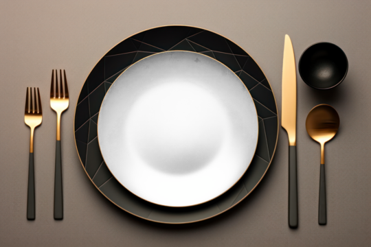 PNG dinner plate mockup, transparent design