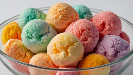 A sweety Icecream with white background 