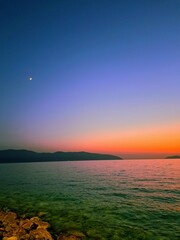 nadmorski zachód słońca © Katarzyna