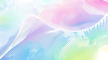 Obraz premium Abstract Swirling Pattern with Halftone Dots