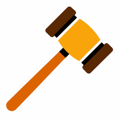 Vector Design Referee's Gavel on a White Background art vector illustration