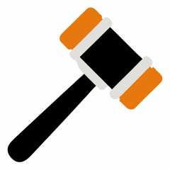 Vector Design Referee's Gavel on a White Background art vector illustration