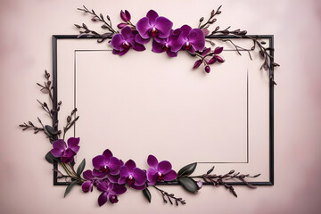 purple orchid frame