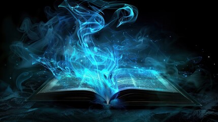 Mystical Book with Ethereal Glow