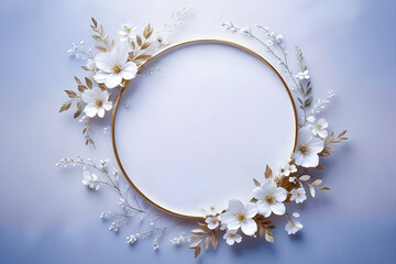 Flower frame background 